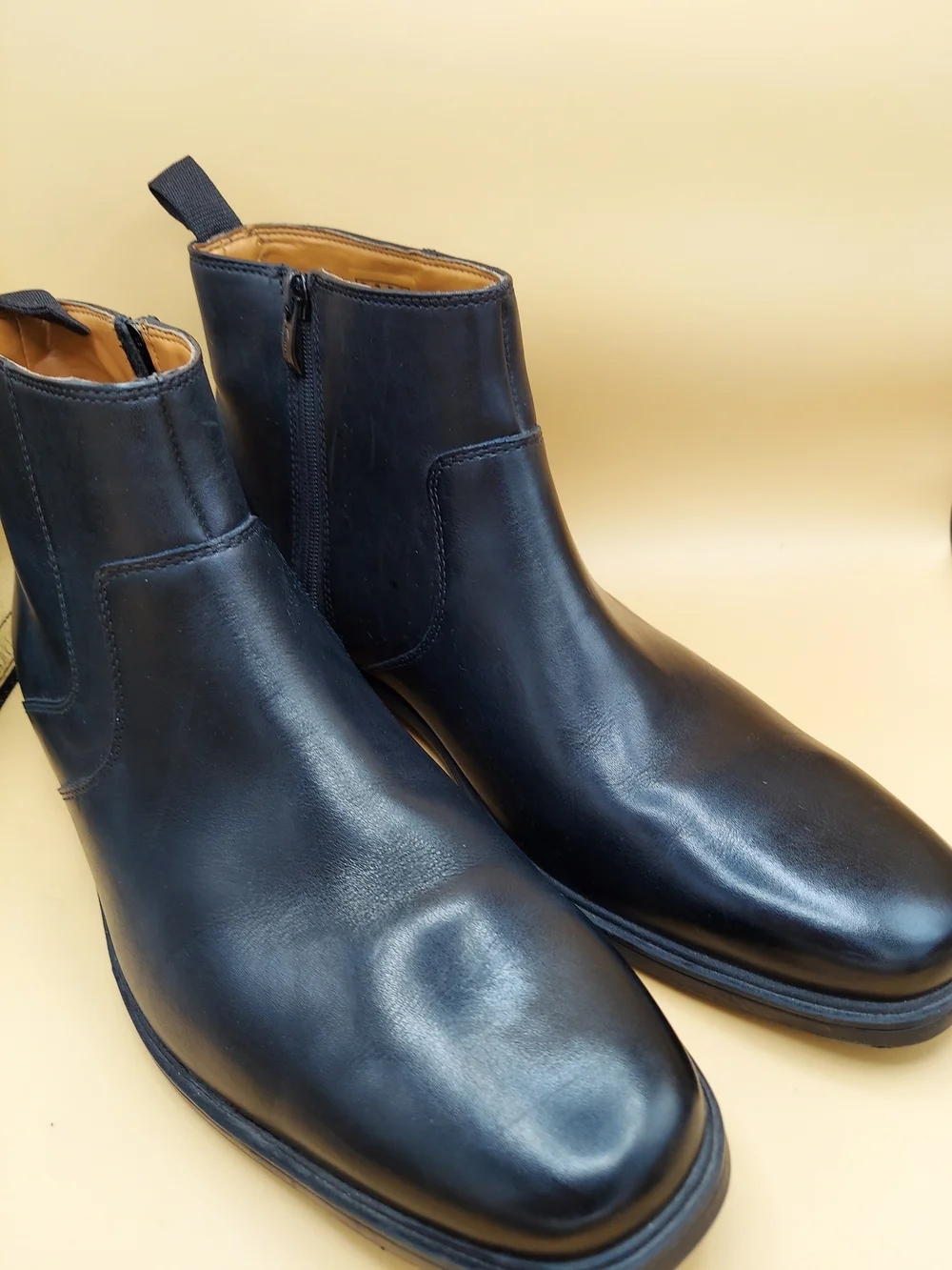 Clarks Black Leather Chelsea Boots
